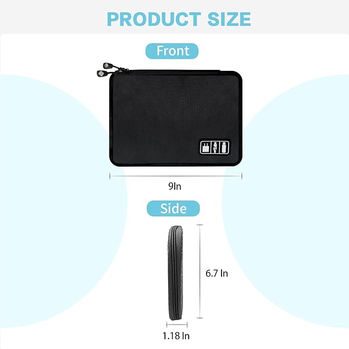 Electronics Travel Organizer, Portable Waterproof Electronic Travel Storage Bag - Image 4