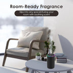 Waterless Essential Oil Diffuser, 7 Colors LED Light, Battery Powered Mini Scent Air Machine, Aromatherapy Mist Diffuser for Home Room Car Office，Black Aluminum Alloy