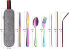 DEVICO Portable Utensils, Travel Camping Cutlery Set, 8-Piece including Knife - Image 2