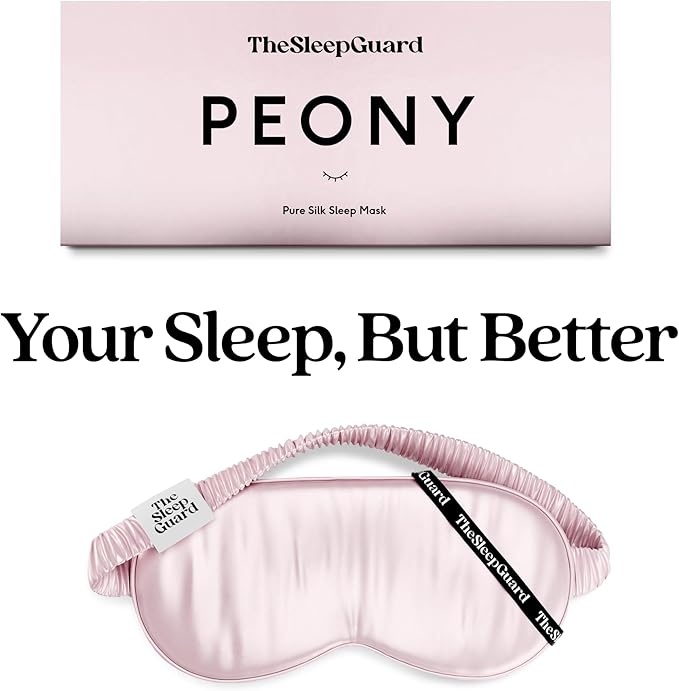 Pure Silk Sleep Mask Light Blocking Travel Essentials. Eye Masks - Image 6