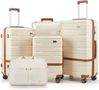Luggage Sets 3 Piece with TSA Lock Hardside PC+ABS Carry On Suitcase with by Unknown