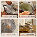 Rechargeable Wireless Pump Travel Storage Bags Set