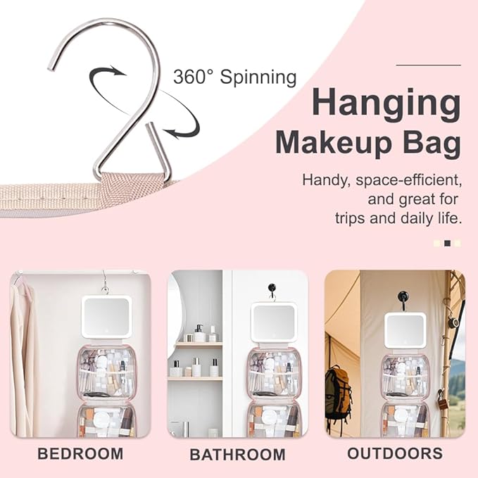 Glint&Glide Travel Makeup Bag - Image 4