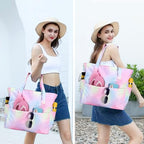 Beach Pool Bags Tote for Women Ladies Large Gym Tote Carry On Bag - Image 2