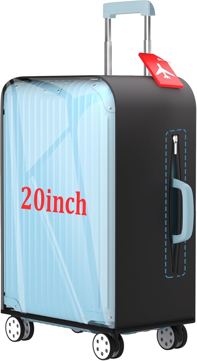 Upgraded Clear TPU Suitcase Cover Protector by YHOUSE
