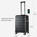 KROSER Hardside Expandable Carry On Luggage - Image 2