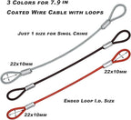 15 pcs 7.9 inch 3mm Thickness Stainless Steel Wire Cable - Image 3