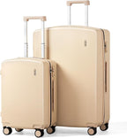 Hanke Hard Shell Luggage Sets 2 Pieces, Carry On and Checked Luggage Sets by Hanke