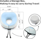 Thickened Travel Neck Pillow for Airplanes for Women, Adjustable Right Amount - Image 6