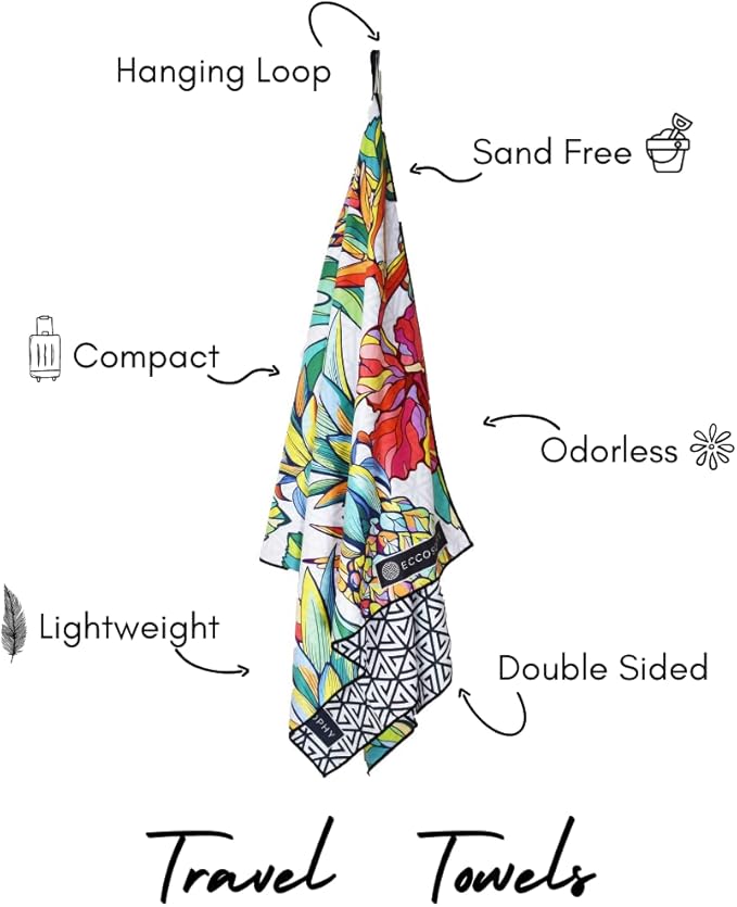 ECCOSOPHY Microfiber Beach Towel - Image 4