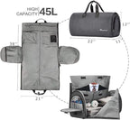 Convertible Garment Bag with Shoulder Strap, Modoker Carry on Garment Duffel Bag - Image 3