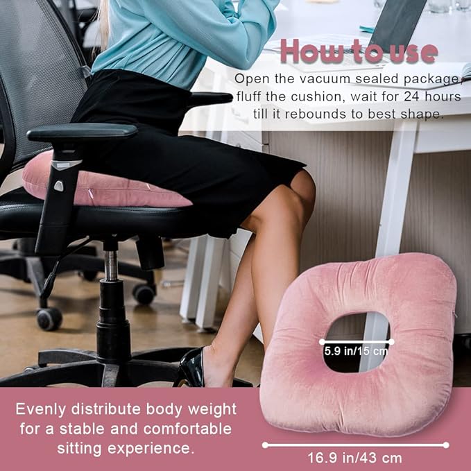 Stuffed Donut Pillow Seat Cushion | - Image 7