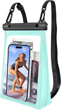 Large Waterproof Phone Pouch, Cell Phone Dry Bag by PEDVSTY