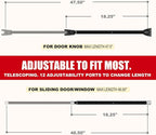 SECURITYMAN 2-in-1 Door Security Bar & Sliding Door Security Bar - Image 3