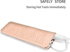 Silicone Travel Mat Pouch for Hair Straightener, Crimping Iron, Curling Wand, Flat Iron, and Styling Tools