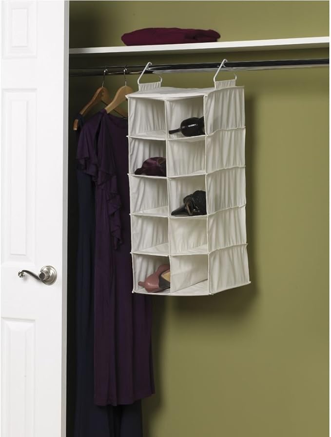 Household Essentials 311344 10 Pocket Hanging Shoe Storage Organizer - Image 2