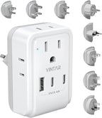 VINTAR Universal Travel Adapter Kit, International Power Adapter by VINTAR