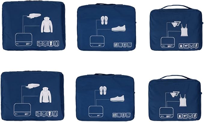 Packing Cubes Set Travel Luggage Organizers Suitcase Lightweight Accessories - Image 3