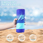 2 Pack Microfiber Lightweight Beach Towel 71"x32" Oversized Extra Large Thin - Image 2