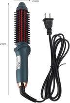 Curling Iron, 2 in 1 Thermostatic Straight Curly Hair Dual Purpose Curling Brush, Intelligent Curling Iron Straight Hair Comb
