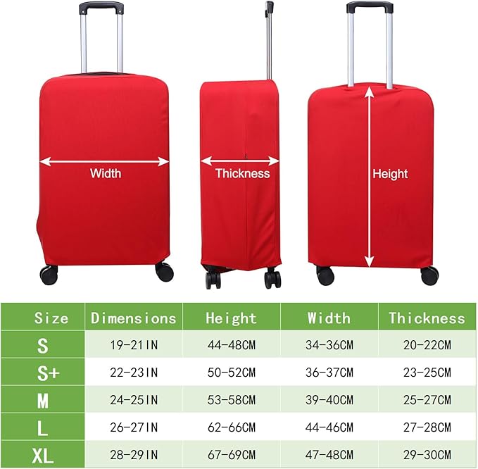 PATIKIL Luggage Cover, Suitcases Covers Elastic Carry on Cover Protector - Image 2