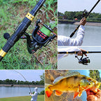 Fishing Rod Combos with Telescopic Fishing Pole Spinning Reels Fishing Carrier Bag for Travel Saltwater Freshwater Fishing (7.87 ft / B-full Kits With Carrier Case-style 2)