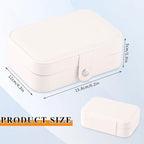 Travel Jewelry Box, PU leather Small Jewelry Organizer - Image 6
