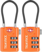 TSA Approved Luggage Locks, Travel Locks Which Also Work Great as Gym Locks by TRAVOCE