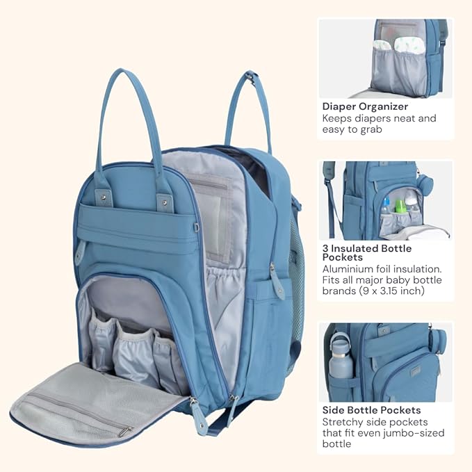 BabbleRoo Diaper Bag Backpack - Image 5