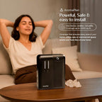 AromaPlan 5 Star Collection Cold Air Scent Diffuser, Whole House (Includes 2 Fragrances & 12 Set Sample kit) - Smart Scent Diffuser, HVAC System- Touch & App, 2000 Sq. Ft Cov. (Black)