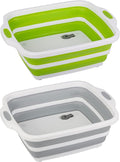 2 Pack Collapsible Cutting Board, Foldable Dish Tub by Tiawudi