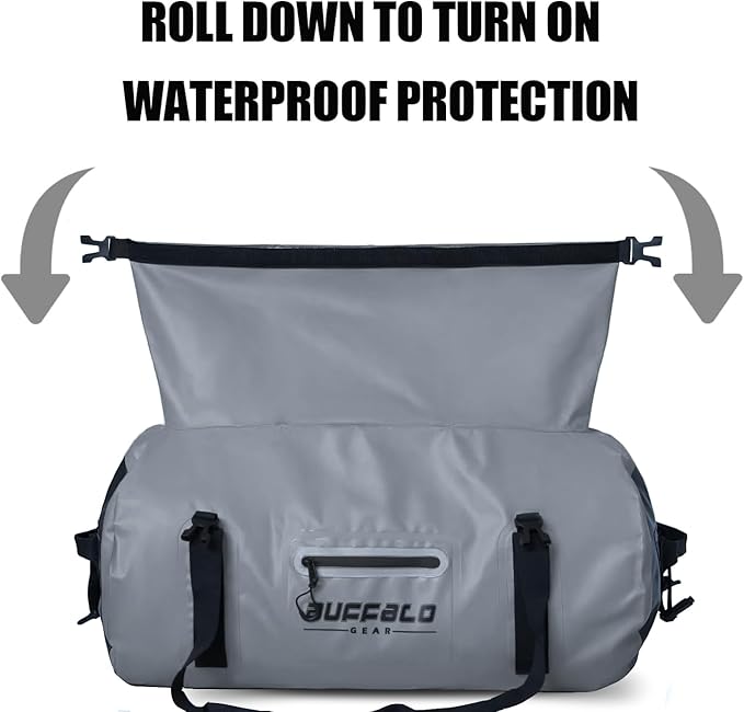 Buffalo Gear Waterproof Duffle Bag 40L 60L 80L Roll-top Dry Bag Heavy Duty - Image 4