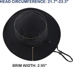Connectyle Sun Hat for Men Women Outdoor UV Protection Safari Hat for Fishing - Image 3