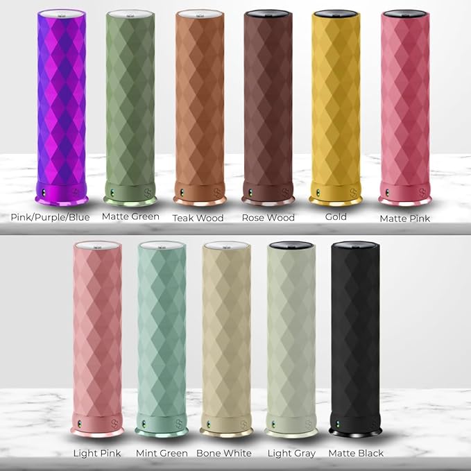 Waterless Essential Oil Hotel Scent Diffuser - Cold Air Diffuser - Covers 1000 sq. ft. - Waterless Diffuser for Home, Office & Hotel (Black + Light Pink Sleeve) (Black + Light Pink Sleeve)