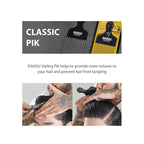 DASHU Classic Styling Pik 6.69 Inches – Hair Pick Comb for Volumizing, Rust-Resistant Metal Afro Pick, Durable Volume Pick for Black Men & Women, Full Hair Lifting Tool
