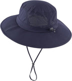 Home Prefer UPF 50+ Sun Hats for Men Women Foldable Wide Brim Fishing Hat Quick - Image 2