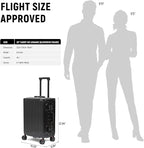 UrbanExplorer 20 Inch Carry On Luggage Aluminum Frame Airline Approved - Image 2