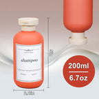 ASEVAT 6.7oz Plastic Refillable Travel Shampoo Bottles, Empty Travel Shampoo - Image 6