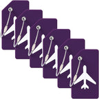 6 Pack Silicone Luggage Tag for Suitcases by MODENGKONGJIAN