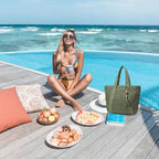 Straw Beach Bags for Women Woven Beach Tote Bag Casual Boho Large Shoulder - Image 2