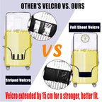 24 Inch Clear PVC Luggage Cover, 0.2mm Thick Lightweight Waterproof, - Image 6