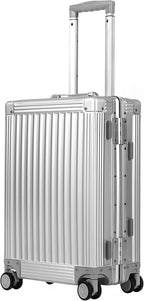 DOMINOX All Aluminum Carry On Luggage Hard Shell Luggage Aluminum Suitcase by DOMINOX
