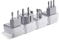 Ceptics European Plug Adapter 4 Pack Set, USA to Europe, France by Ceptics