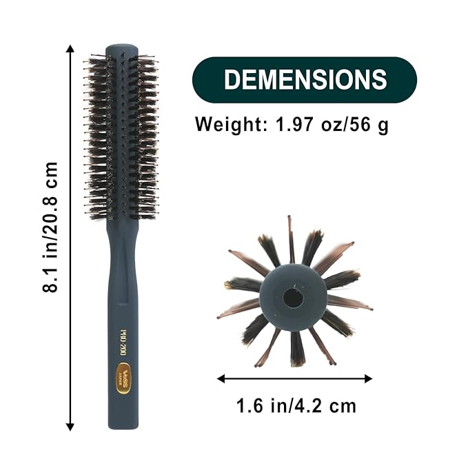 VESS Salon Roll Brush Professional Use PRO-200 For Short Hair and Medium Hair-D42 mm-Made in Japan