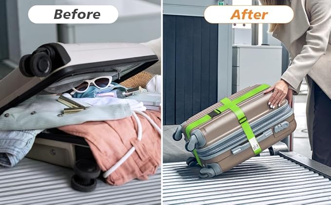 BILIONE Luggage Straps TSA Approved Add a Bag Premium Accessory - Image 7