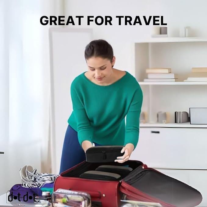 5pc Small Black Packing Cubes for Suitcases - Image 7