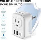 European Travel Plug Adapter, International Plug Adapter - Image 5