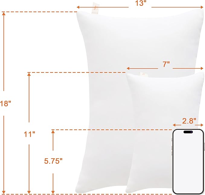 NTBAY Tiny Pillows, Down Alternative 7"x11" Microfiber Mini Pillow - Image 5
