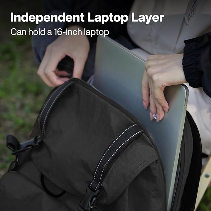 mixi Travel Backpack for Women Men, 18 Inch Carry On Laptop Backpack Flight - Image 3