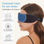 ALASKA BEAR Sleep Headphone Mask Bluetooth 5.2 HD Stereo Noise Reduction 3D Eye - Image 3